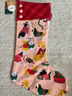 NWT Holiday Dogs Christmas Stocking